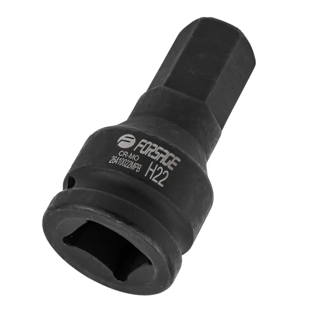 Головка-бита ударная 6-гранная 22мм, 3/4'' Forsage F-26410022MPB