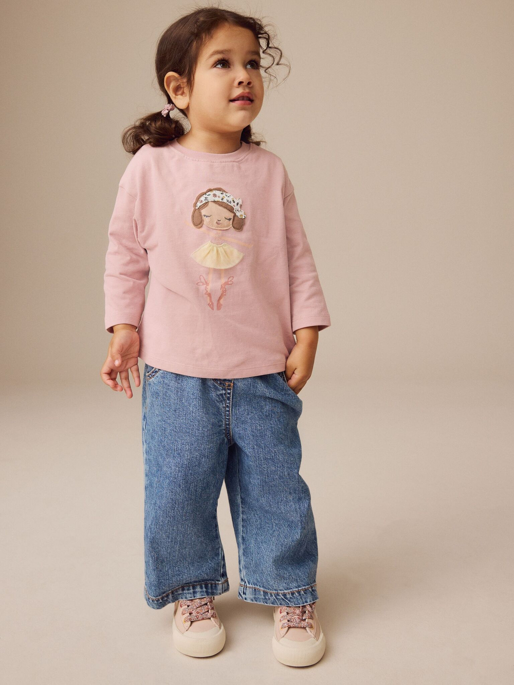 Лонгслив для девочки Next E44-976, Розовый