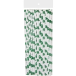 Трубочка для коктейля «Зимняя красавица» 19,5 см d-6 мм (набор 25 шт), зеленый