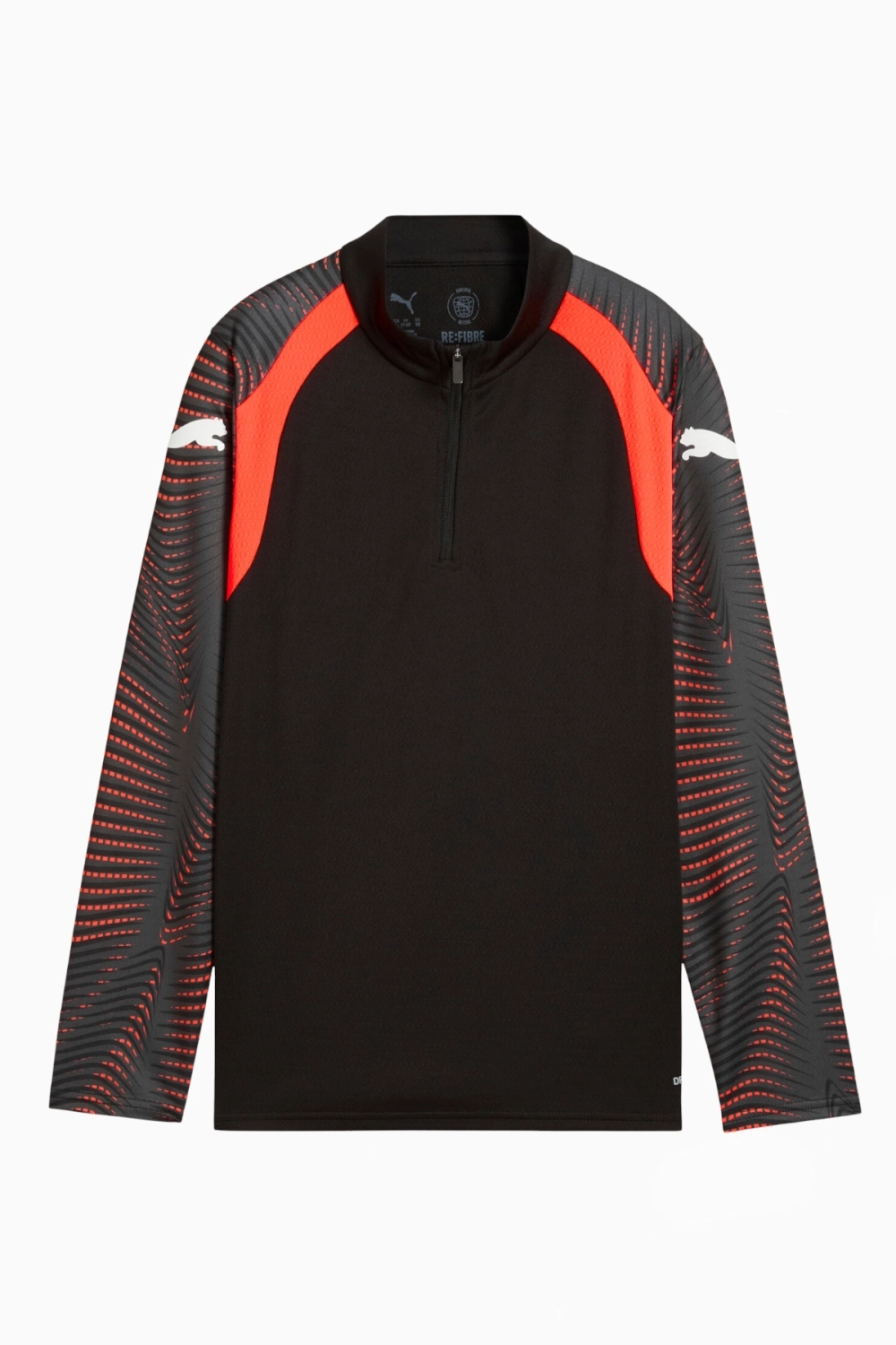 Кофта Puma individualFINAL 1/4 Zip Top Junior - черный