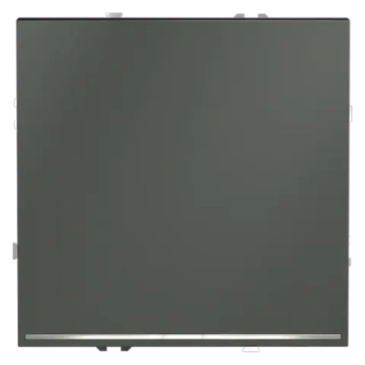 Выключатель встраиваемый VOLTUM S70 одноклавишный с подсветкой 10А, (титан)