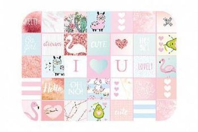 Настольное покрытие д/лепки 430*640 "Модный микс 2021" (Пчелка)