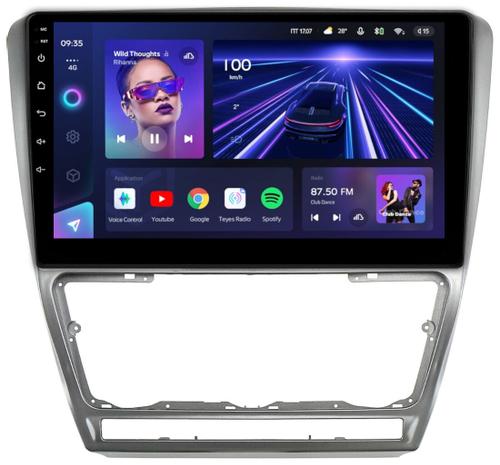 Магнитола для Skoda Octavia A5 2004-2013 (рамка серебро) - Teyes CC3 Android 10, Быстрая, CarPlay, SIM-слот