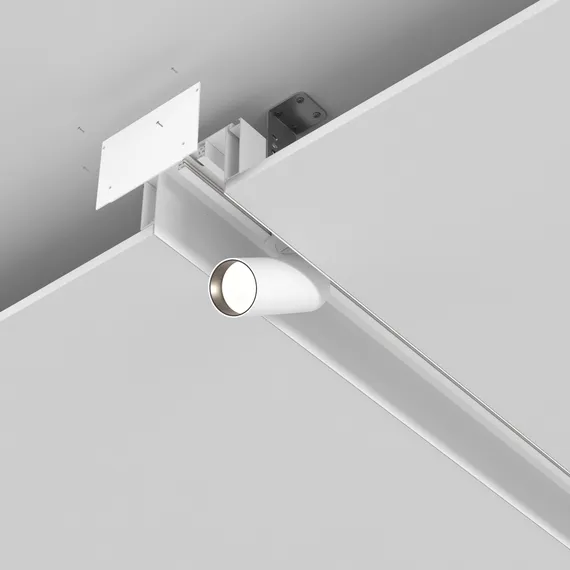 Алюминиевый профиль ниши скрытого монтажа для ГКЛ потолка Technical alm-11681-pl-w-2m