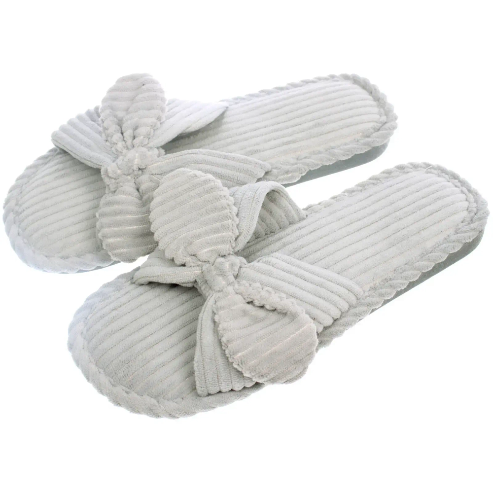 Тапочки женские домашние «COZY», цвет серо-голубой, р-р 40-41