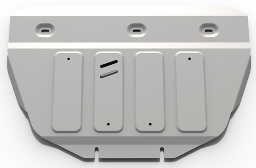 Защита картера Rival для Hyundai Equus II (V - 3.8) 2009-2017/Hyundai Genesis Coupe (V - 2.0T) 2009-2014/Kia Quoris (V - 3.8) 2012-2019, штампованная, алюминий 4 мм, с крепежом, 333.2329.1