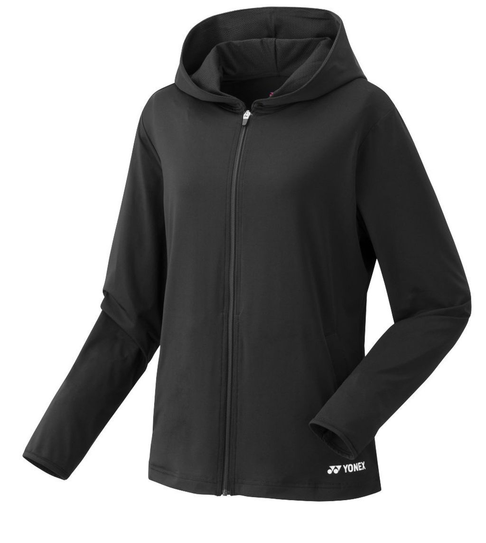 Женская Кофта теннисная Yonex Womens Full-Zip Hoodie - черный