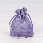 Мешочек 7х9см Лен искусственный (Сиреневый)