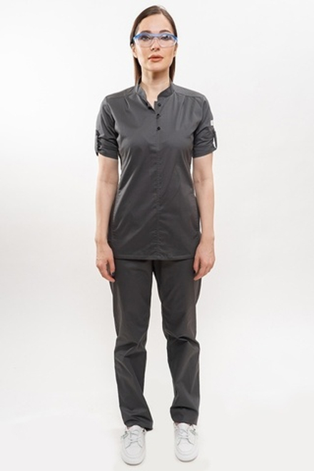 Медицинский топ Доктор Чехов, арт.5131 Pewter