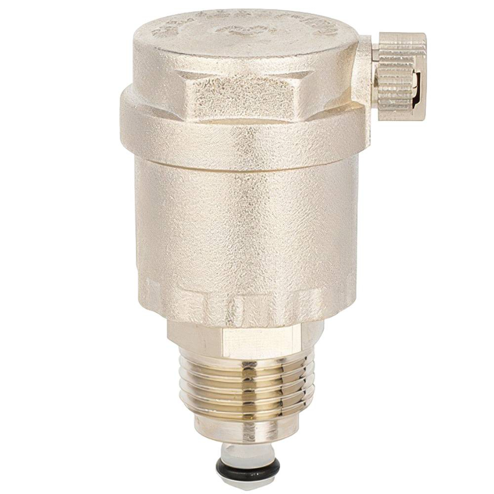 Воздухоотводчик VARMEGA автоматический 1/2", боковой выпуск, с отсекающим клапаном, VM13002