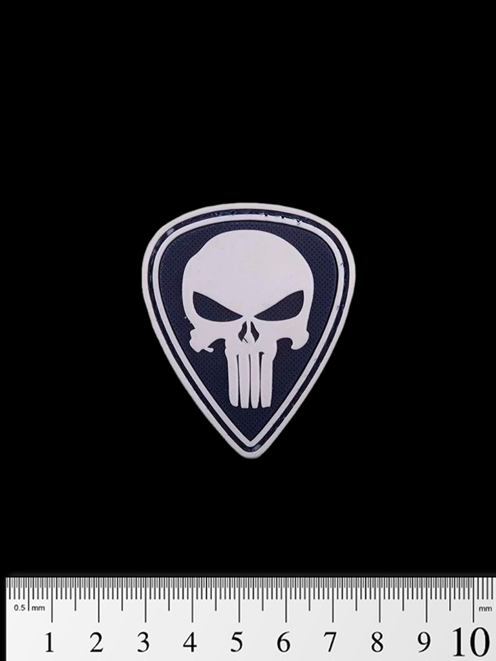 Шеврон Punisher Diamond PVC. Чёрный