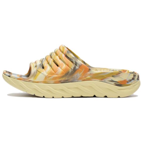 Hoka One One Ora Recovery Slide Swirl 'Yellow'