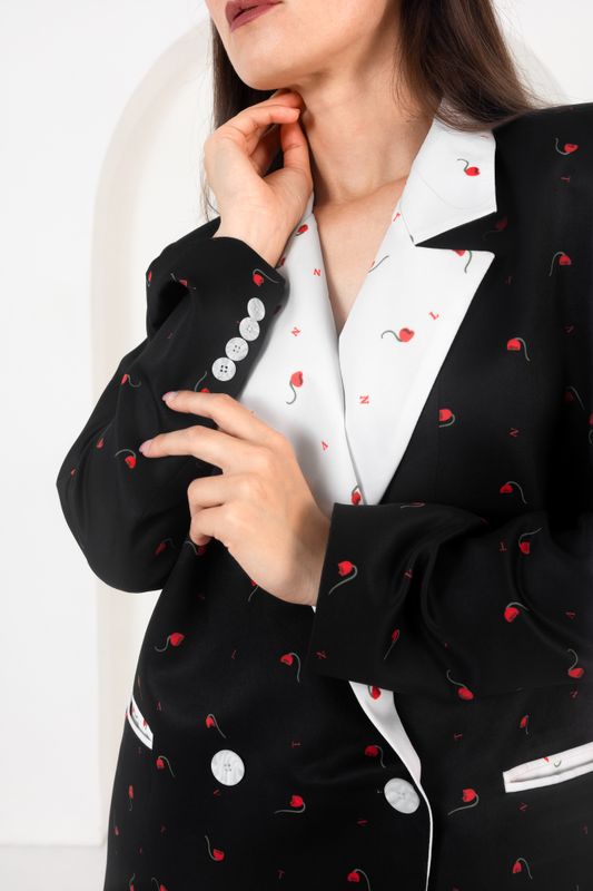 ПИДЖАК С ПРИНТОМ WHITE TULIP. PROF