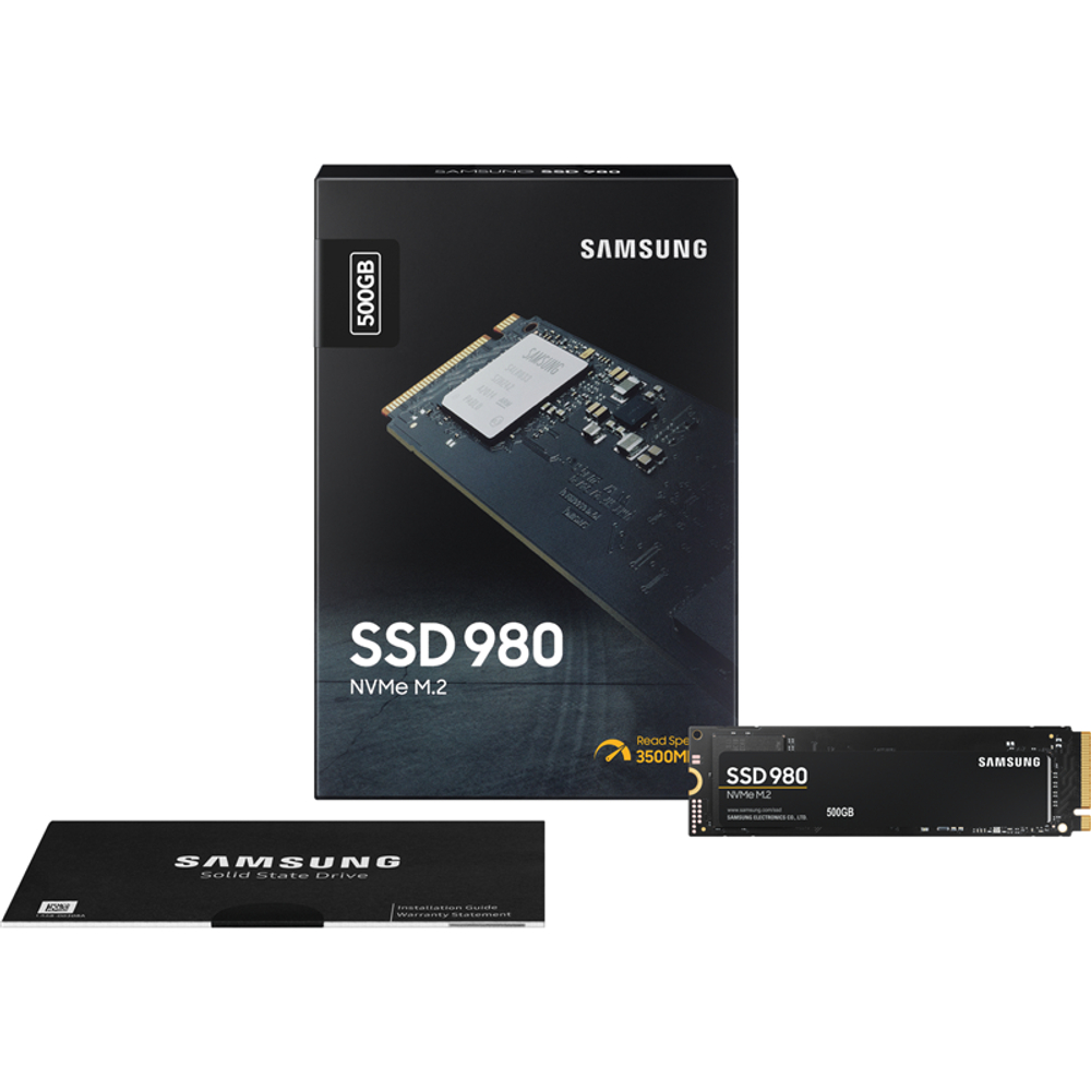 SSD Samsung 980 500 M.2 2280 NVMe Retail MLC PCIe3.0 3100 2600 MZ V8V500BW 4 188 COMEPART