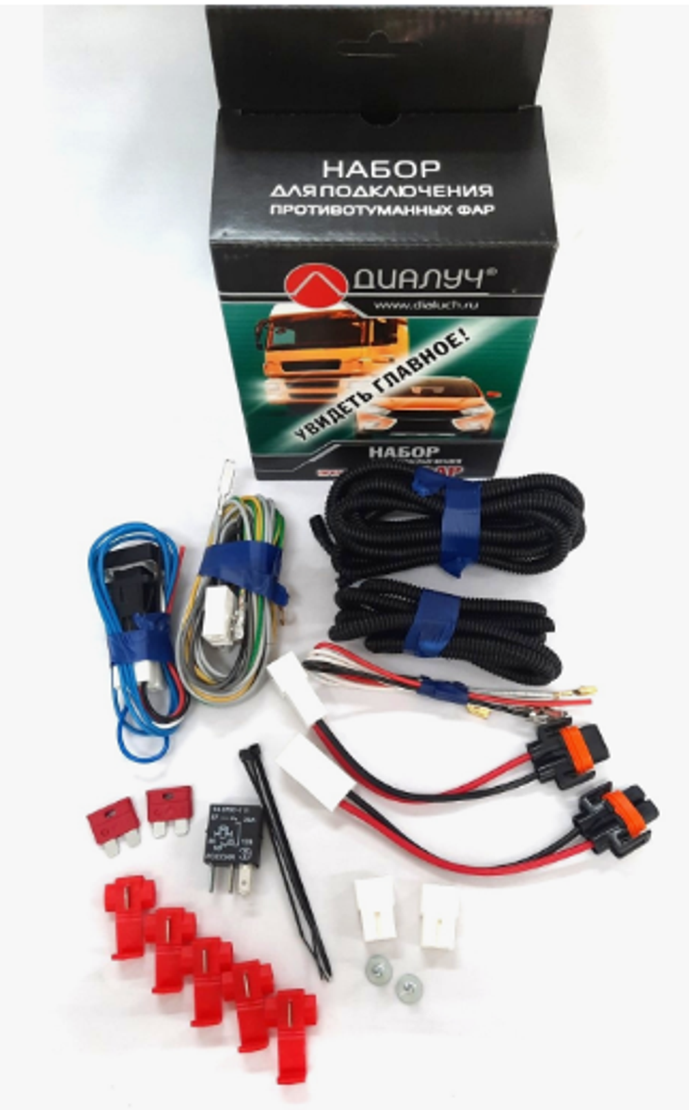 Набор подключения противотуманных фар ВАЗ-2170 Диалуч с Кнопкой ПВ273-П1 (273п1)