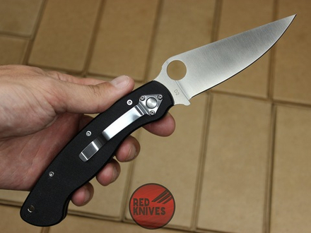 Складной нож Steelclaw Боец-3 (Реплика Spyderco Military) , черная рукоять