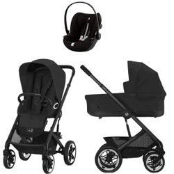 Коляска Cybex Talos S Lux BLK complete Cloud G Moon Black Plus 3 в 1 Moon Black с дождевиками