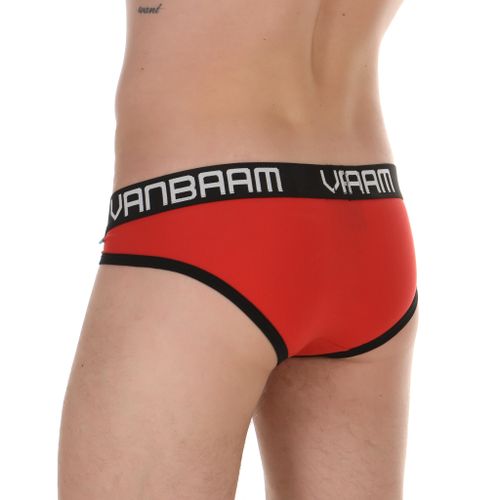 Мужские трусы слипы красные Van Baam