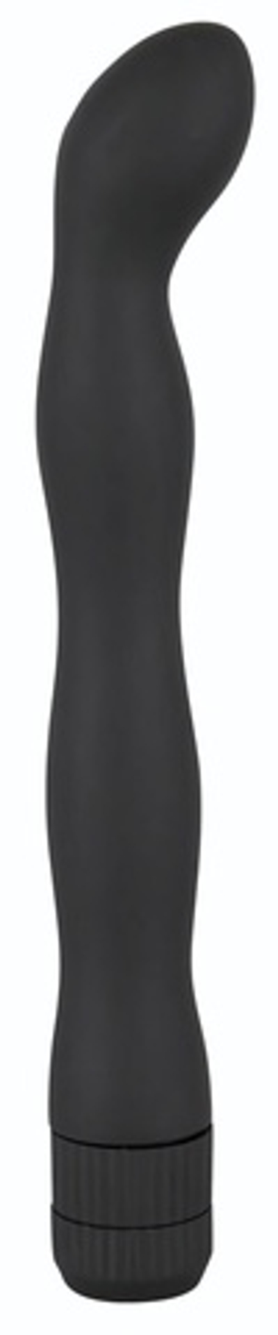 Изящный анальный вибратор Anal Lover - 18 см. (Цвет: черный)
