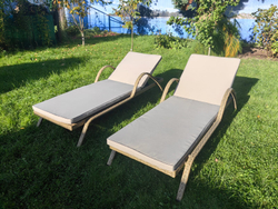 Шезлонг из искусственного ротанга Империал цвет Greige