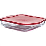 Посуда для СВЧ лоток квадратный с крышкой 280*280 мм