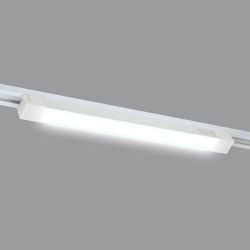 ULB-Q281 30W-4000K WHITE Светильник-прожектор светодиодный трековый. Линейный. 2500 Лм. Белый свет 4000К. Корпус белый. ТМ Volpe