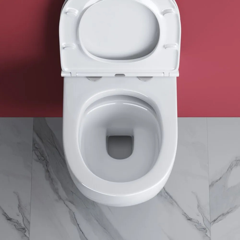 Унитаз подвесной Cezares STYLUS-TOR CZR-6601-TH-TOR безободковый со смывом TORNADO, без крышки-сидения