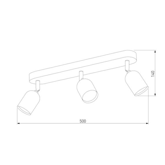 Спот TK Lighting 3305 Top Black Gold