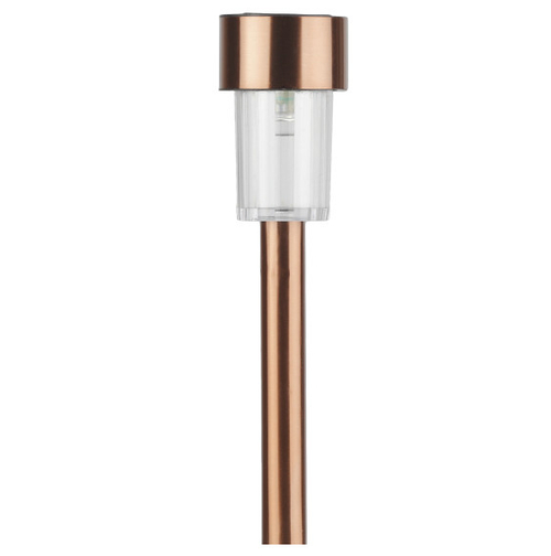 Светильник садовый ЭРА SL-SS30-CPR нерж сталь на солнечной батарее "медный" 32см