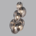 5038/8 MODERN ODL24 000 черный/дымчатый/металл/стекло Люстра G9 8*40W MUSSELS