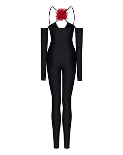 Комбинезон с розой из бифлекса