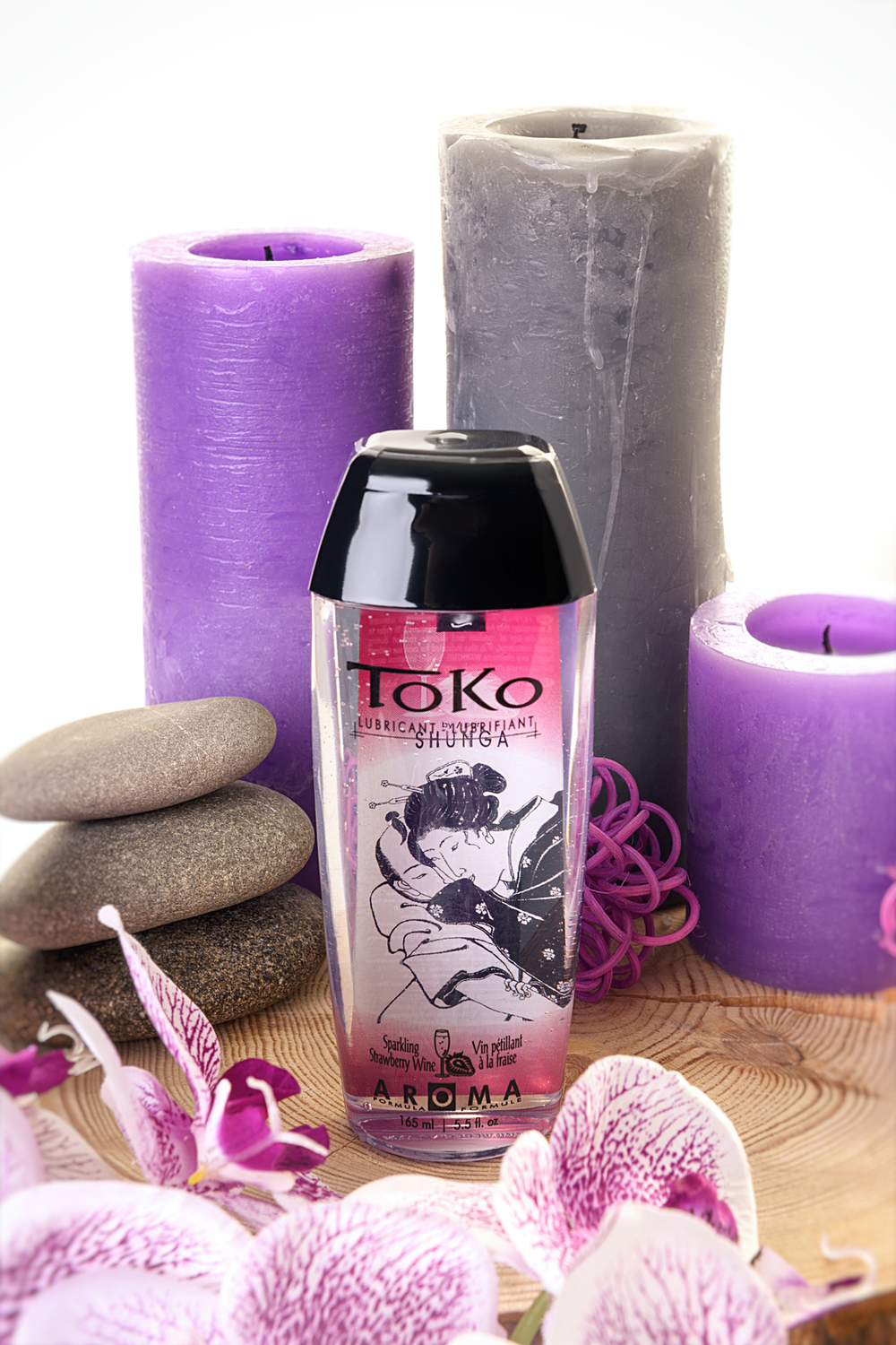 Shunga Toko Aroma на водной основе, клубника и шамп, 165 мл