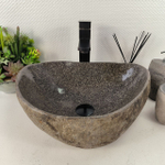 Раковина из речного камня RS-65590 45*33*15 0861