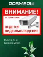Табличка Ведется видеонаблюдение набор 2 шт.