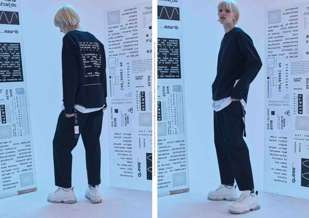 Толстовка Futureisnown Text Back Sweatshirt Черная