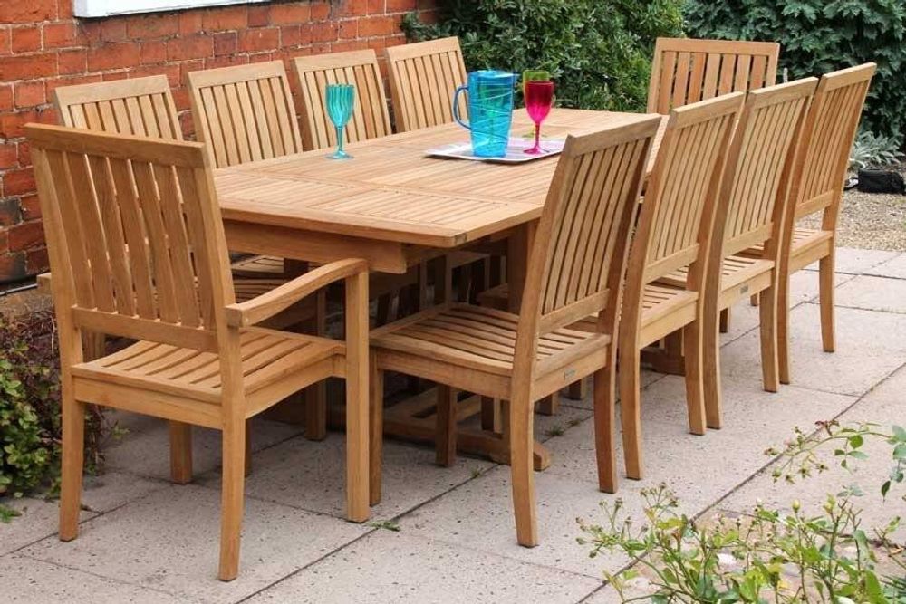 Neapel 190-270, стол обеденный натуральный, тик