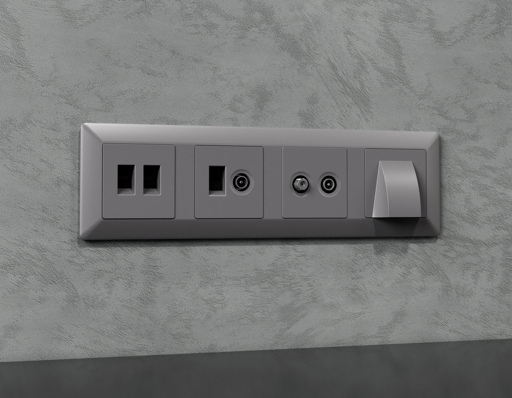 MA513310 Комплект механизма розетки TV оконечной + SAT 5-862MHz 3.5dB/950-2150MHz 3.5dB ALFA Сталь матовый QUANT (AP5133, VM217)