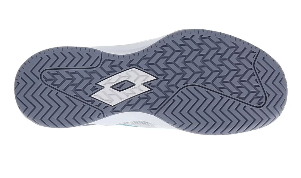 Женские Кроссовки теннисные Lotto Mirage 200 SPD W - all white/green 929c/quick silver