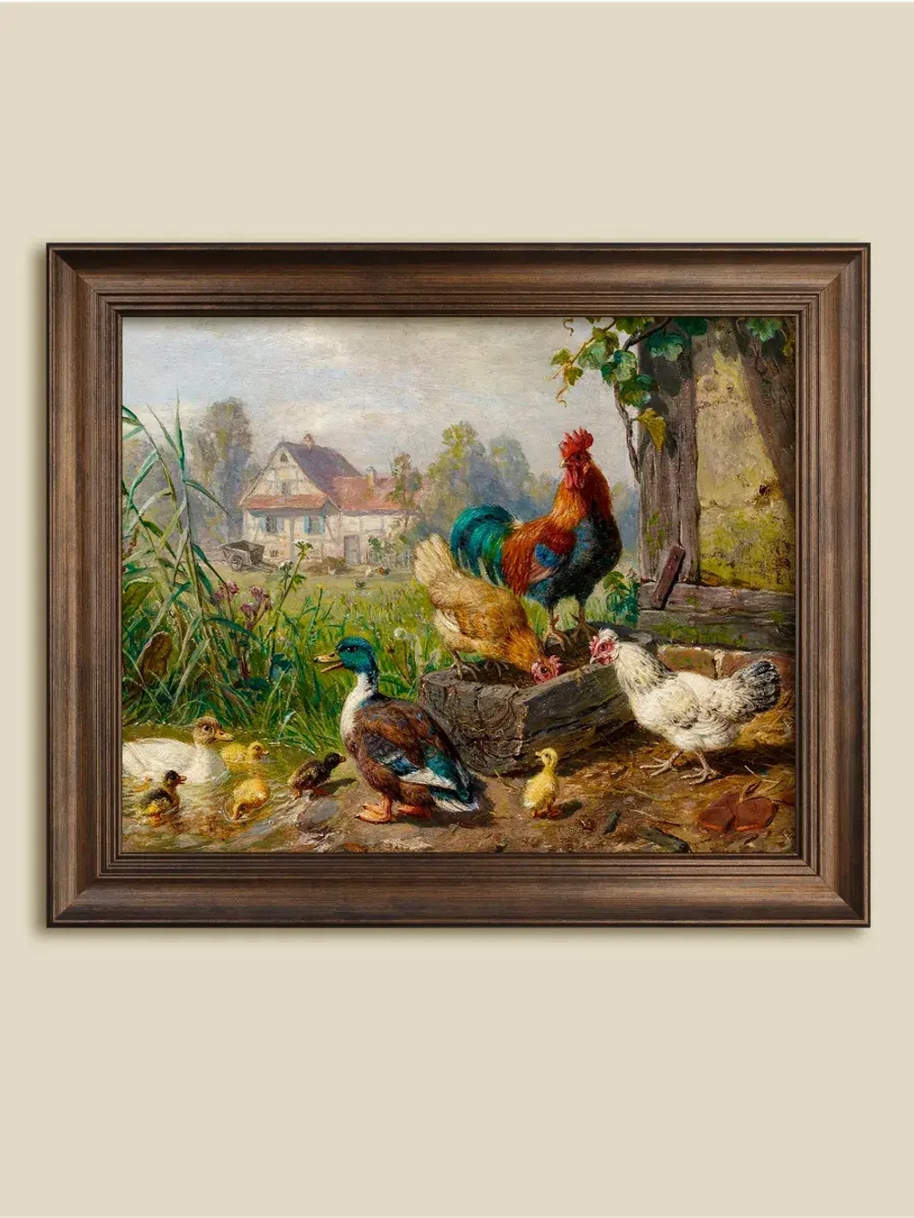 Картина интерьерная на холсте в раме 29*35 см