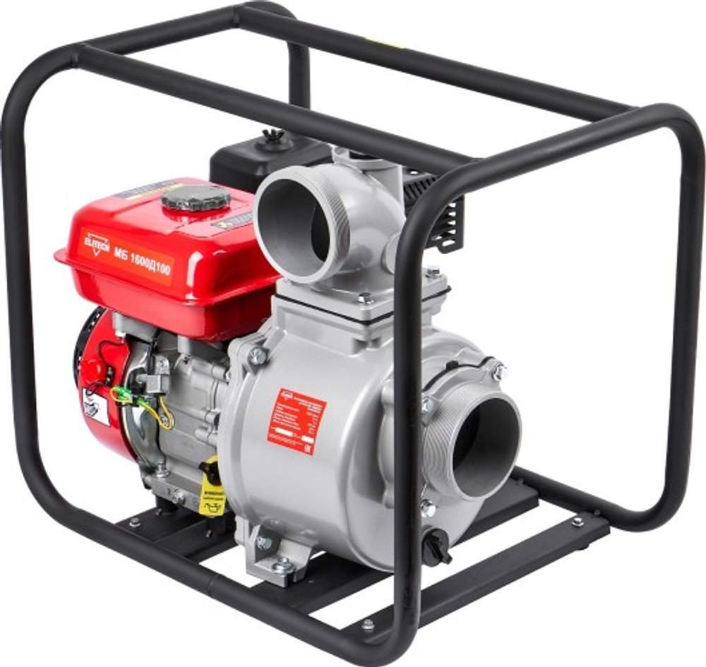 Мотопомпа бензиновая для слабозагрязненной воды ELITECH МБ 1600 Д 100 (E0105.004.00)  205519