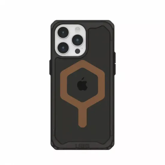 Чехол с поддержкой MAGSAFE Uag Plyo для iPhone 15 Pro 6.1", цвет черный/бронза (Black/Bronze)