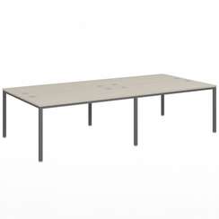 Бенч-система 3200х1432х750 для 4 рабочих мест на металлокаркасе Lite VL-52-02