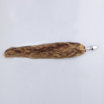 Анальная пробка с хвостом (коричневый с черным) (Цвет: коричневый с черным)