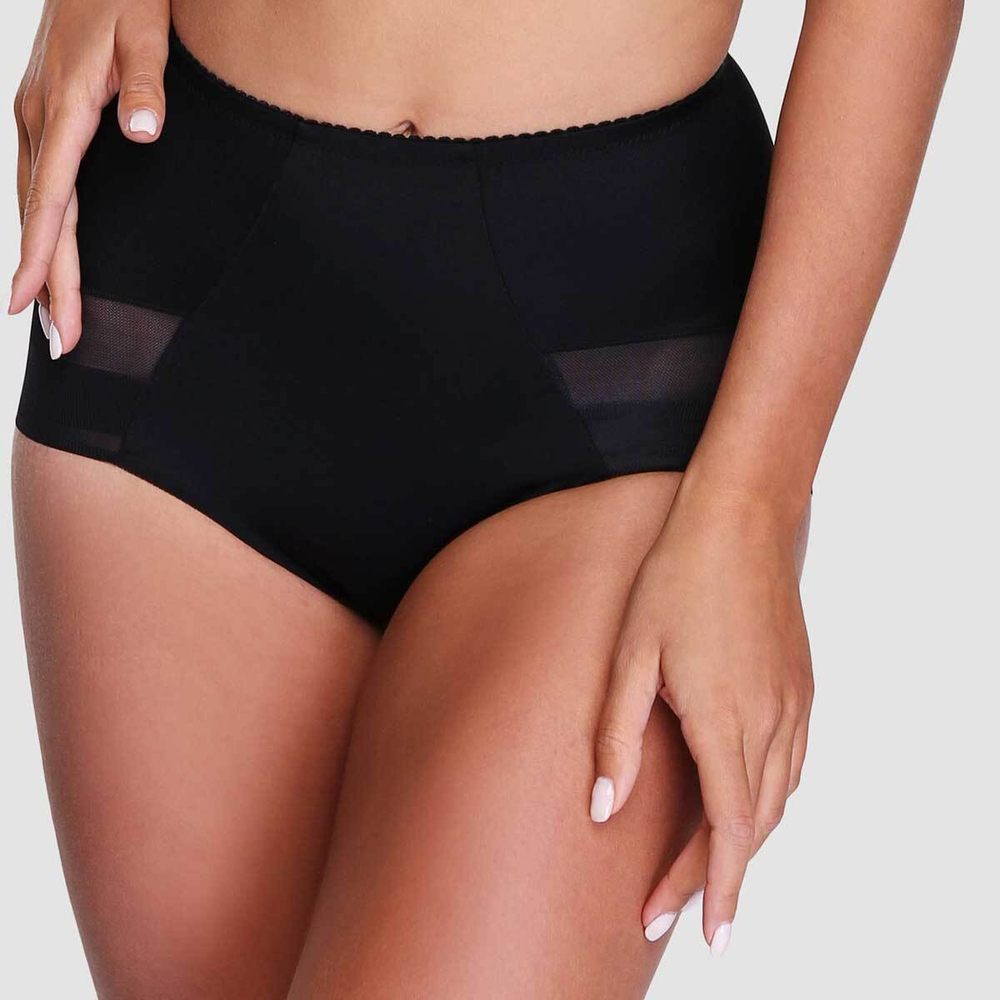 Трусики-макси с высокой линией талии (Размер: 62) (Цвет: черный)