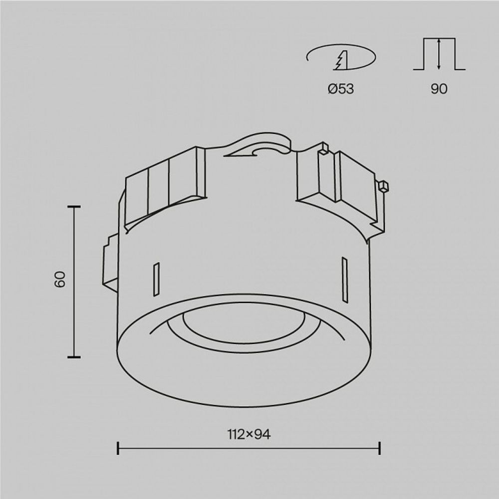 Встраиваемый светильник Maytoni Intro DL110-GU10-W