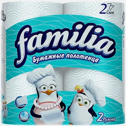 Бумажные полотенца Familia 2 рулона 2 слоя