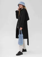 Плащ FOS Средней длины Женский Черный