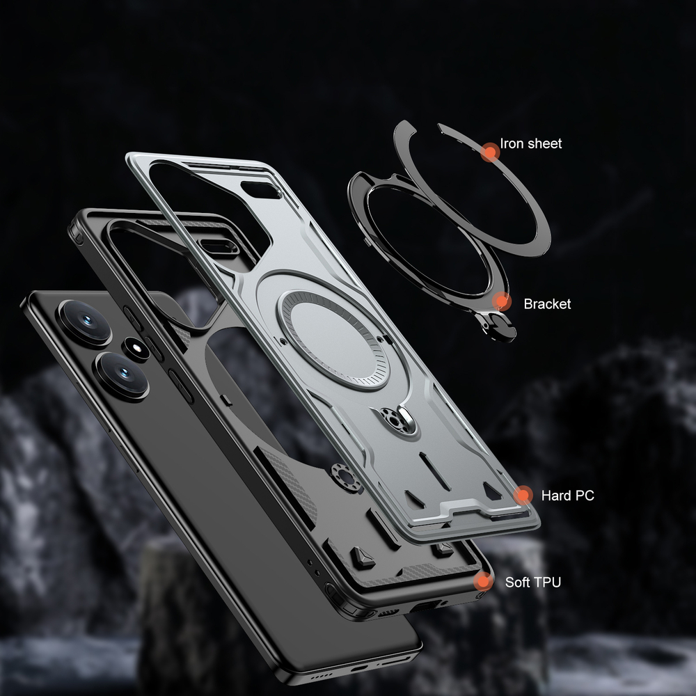 Чехол Magneto Case с кольцом для Xiaomi Redmi Note 13 Pro+