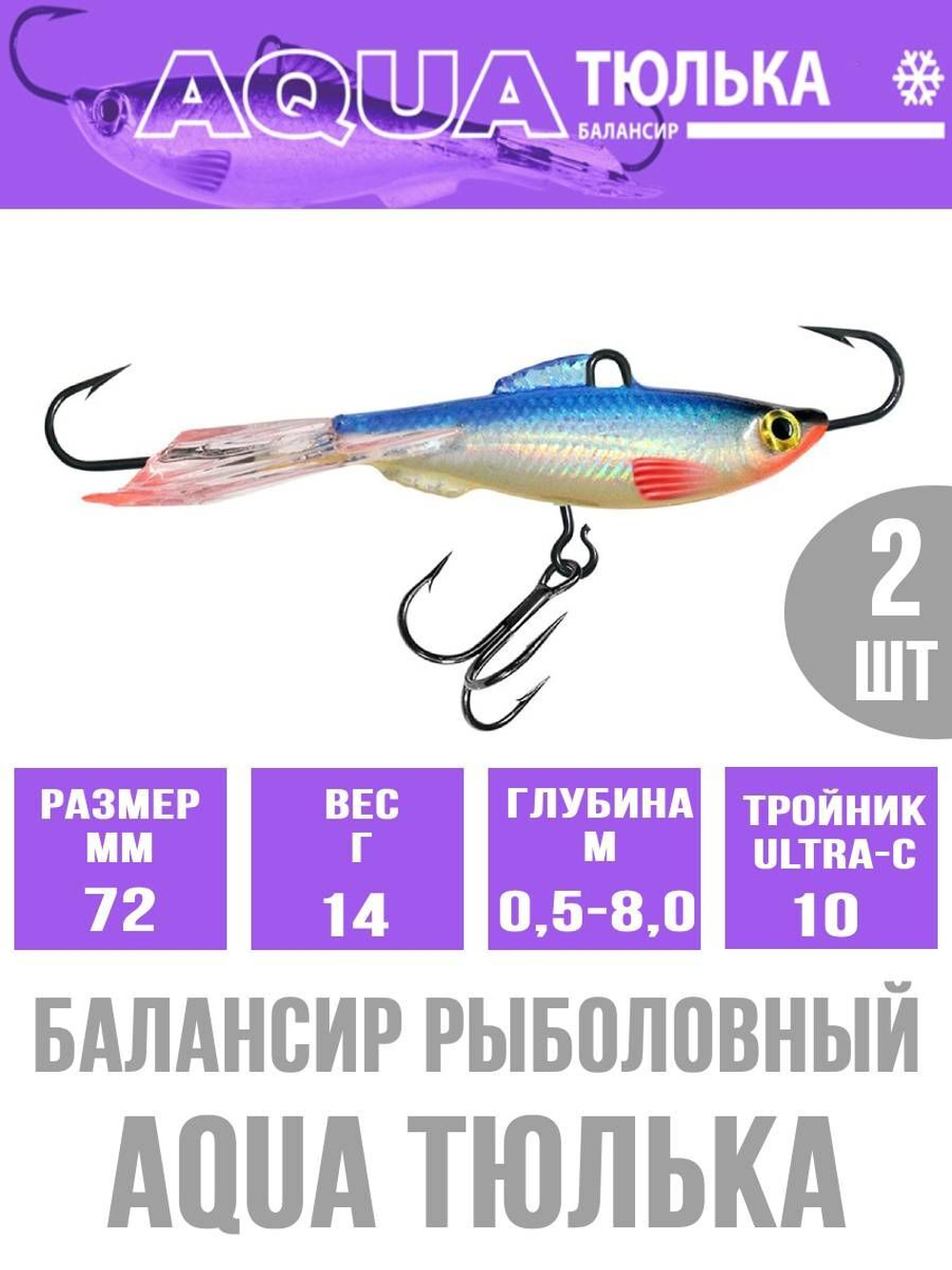 Балансир для рыбалки AQUA ТЮЛЬКА