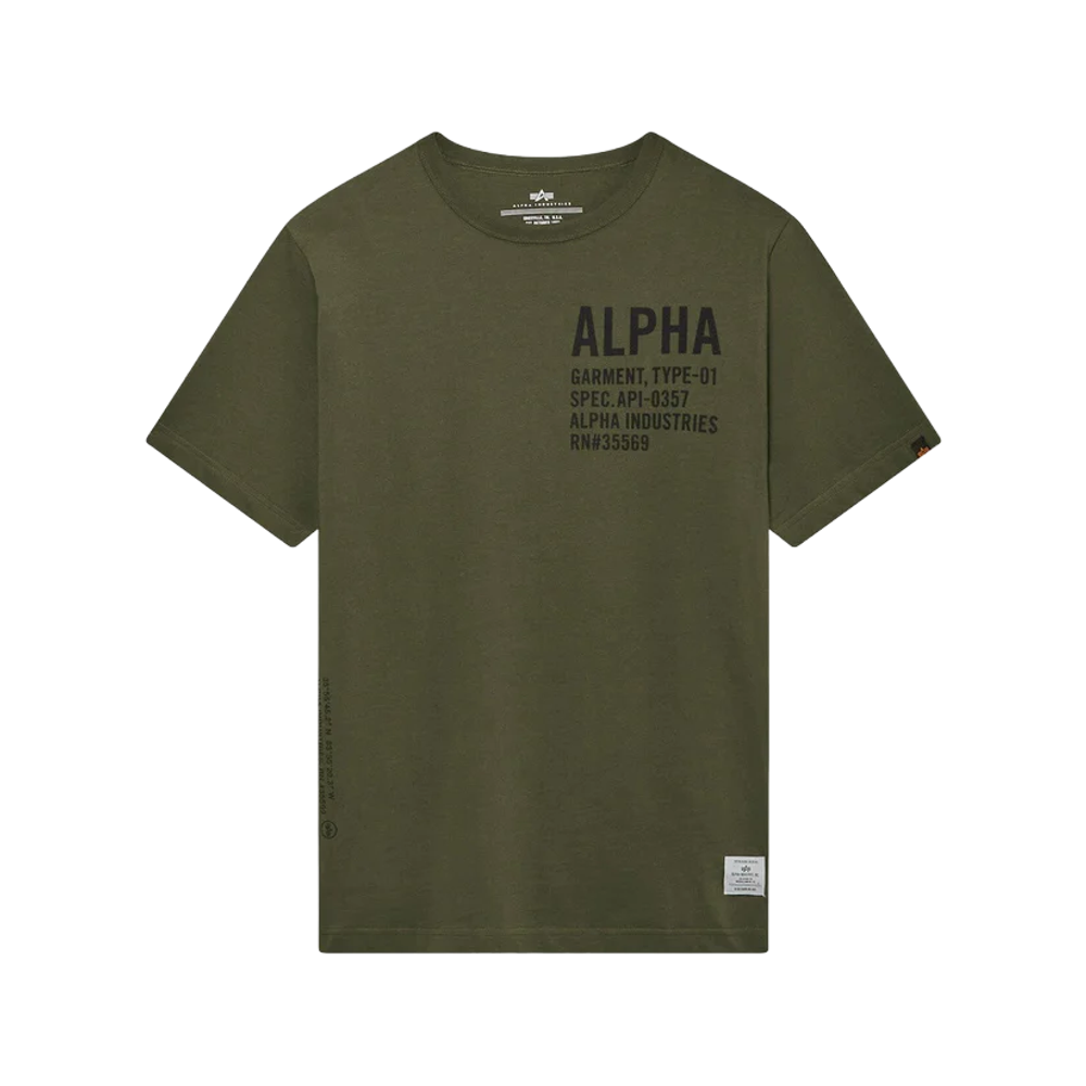 Футболка Alpha Industries Alpha Graphic Оливковый